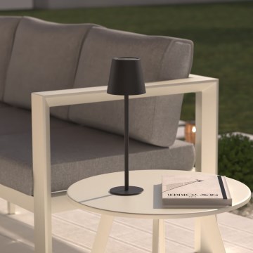 Atmosphera - Lámpara de mesa exterior recargable con LED regulable y control táctil CODY LED/5V 2400 mAh IP44