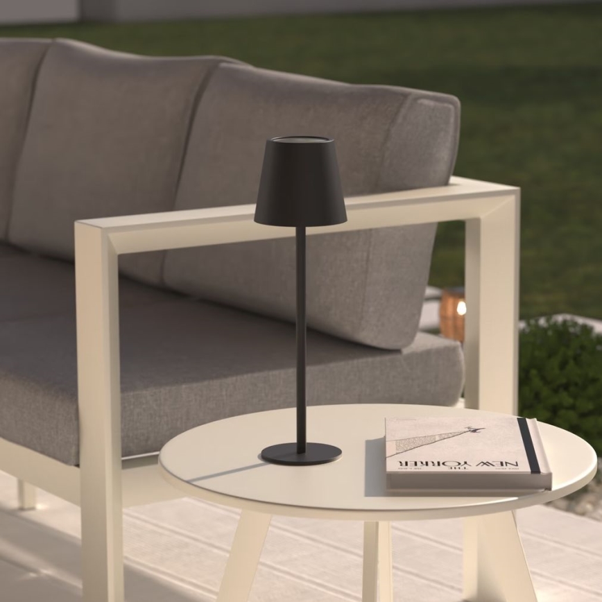Atmosphera - Lámpara de mesa exterior recargable con LED regulable y control táctil CODY LED/5V 2400 mAh IP44