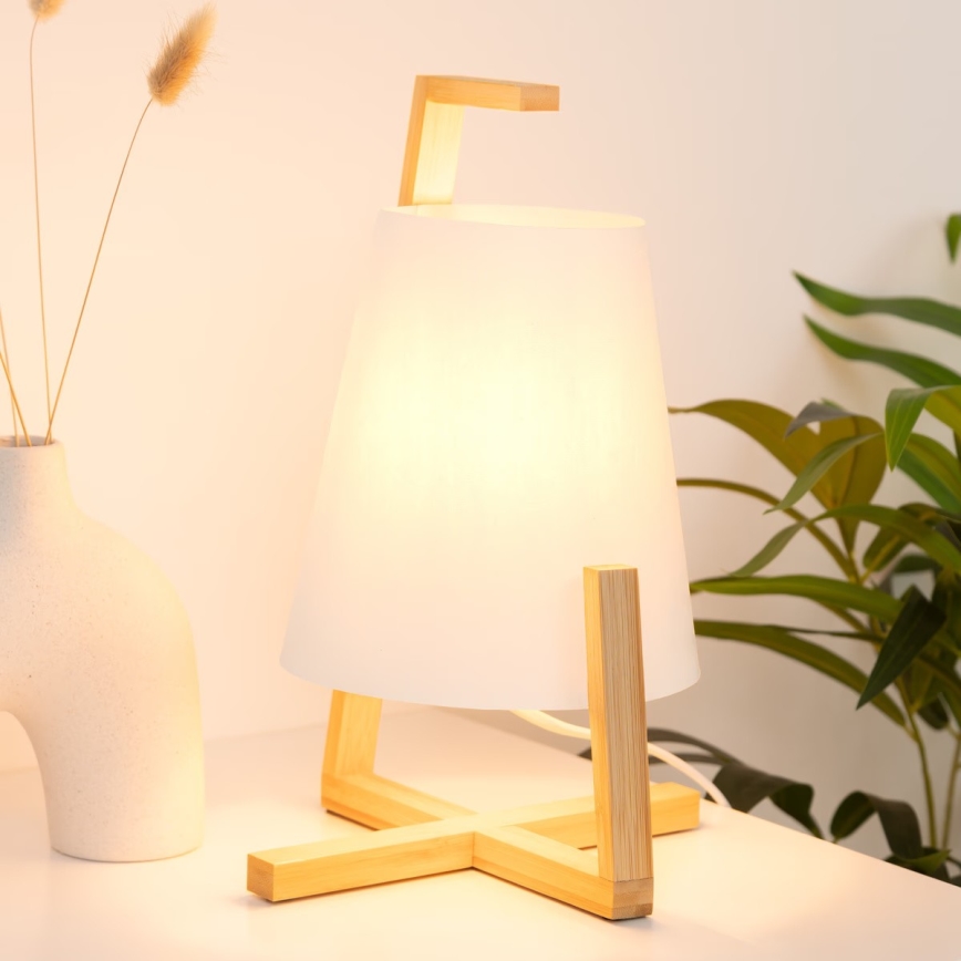 Atmosphera - Lámpara de mesa GONG 1xE14/40W/230V bambú