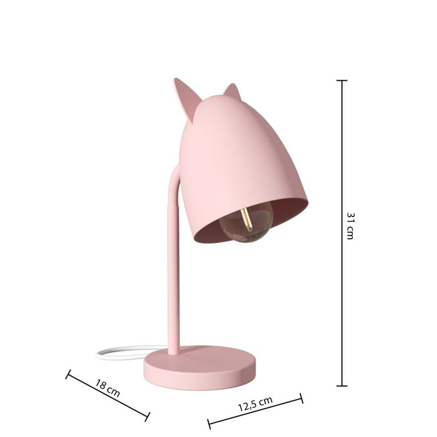 Atmosphera - Lámpara de mesa infantil OREILLES 1xE14/40W/230V rosa