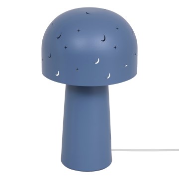 Atmosphera - Lámpara de mesa infantil STARRY MUSHROOM 1xE14/25W/230V azul