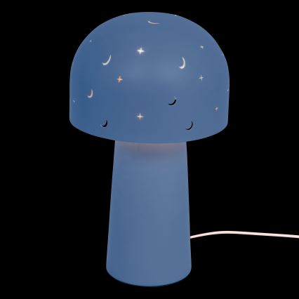 Atmosphera - Lámpara de mesa infantil STARRY MUSHROOM 1xE14/25W/230V azul