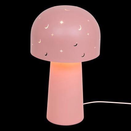 Atmosphera - Lámpara de mesa infantil STARRY MUSHROOM 1xE14/25W/230V rosa