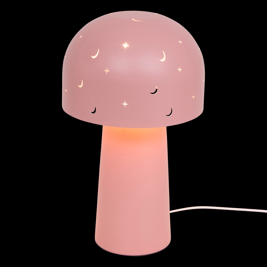 Atmosphera - Lámpara de mesa infantil STARRY MUSHROOM 1xE14/25W/230V rosa