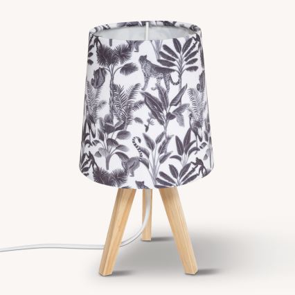 Atmosphera - Lámpara de mesa JUNGLE 1xE14/25W/230V pino