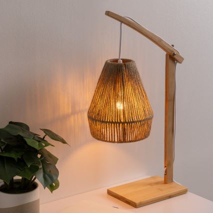 Atmosphera - Lámpara de mesa KARLA 1xE27/40W/230V bambú