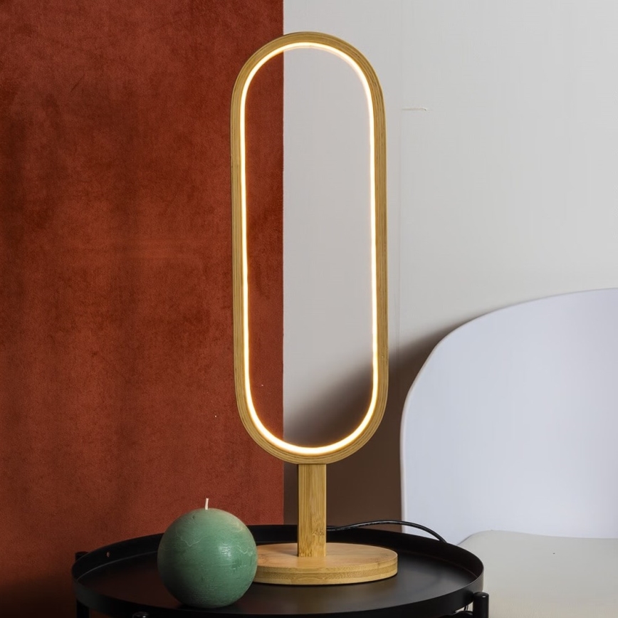Atmosphera - Lámpara de mesa LED FINN LED/3W/230V bambú