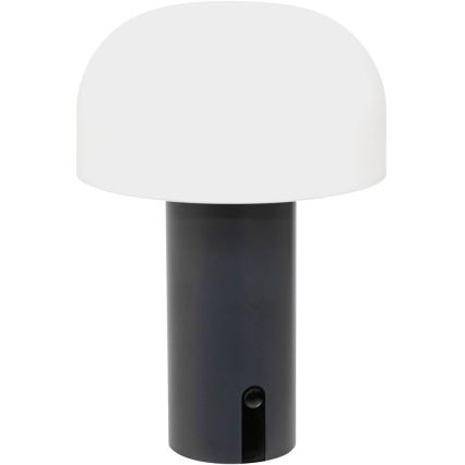 Atmosphera - Lámpara de mesa LED recargable táctil para exterior JANY LED/3,7V 22 cm 2200 mAh IP44 negro