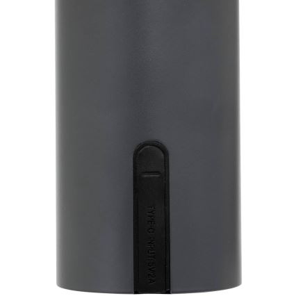 Atmosphera - Lámpara de mesa LED recargable táctil para exterior JANY LED/3,7V 22 cm 2200 mAh IP44 negro