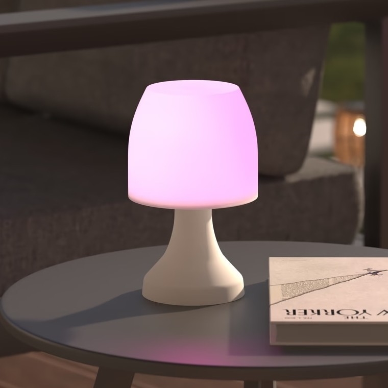 Atmosphera - Lámpara de mesa LED RGB para exteriores DOKK LED/3xAAA 19,5 cm IP44