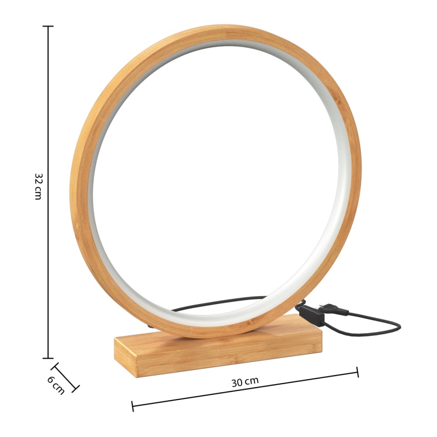 Atmosphera - Lámpara de mesa LED STELA LED/2,7W/230V bambú