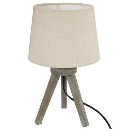 Atmosphera - Lámpara de mesa MINI 1xE14/25W/230V pino/beige