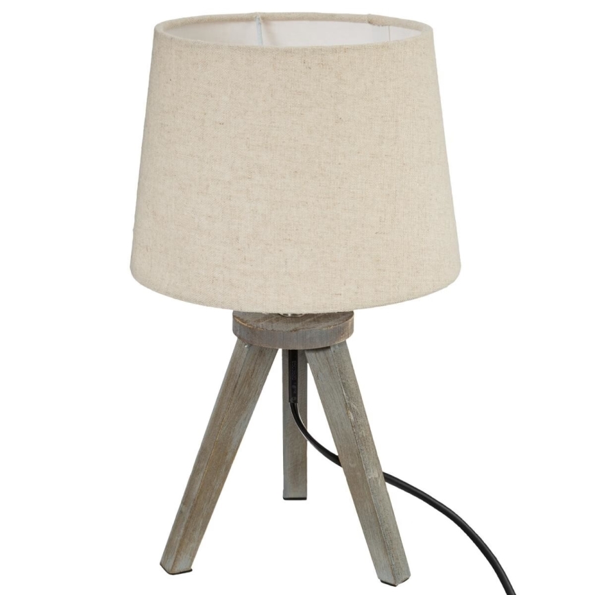 Atmosphera - Lámpara de mesa MINI 1xE14/25W/230V pino/beige
