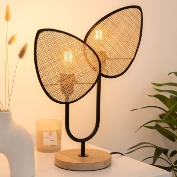 Atmosphera - Lámpara de mesa OLME 1xE27/40W/230V ratán
