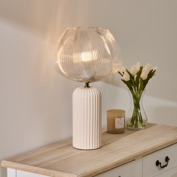 Atmosphera - Lámpara de mesa PHYLAS 1xE14/40W/230V beige