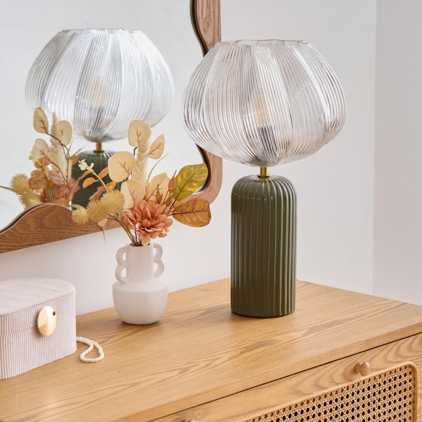 Atmosphera - Lámpara de mesa PHYLAS 1xE14/40W/230V verde