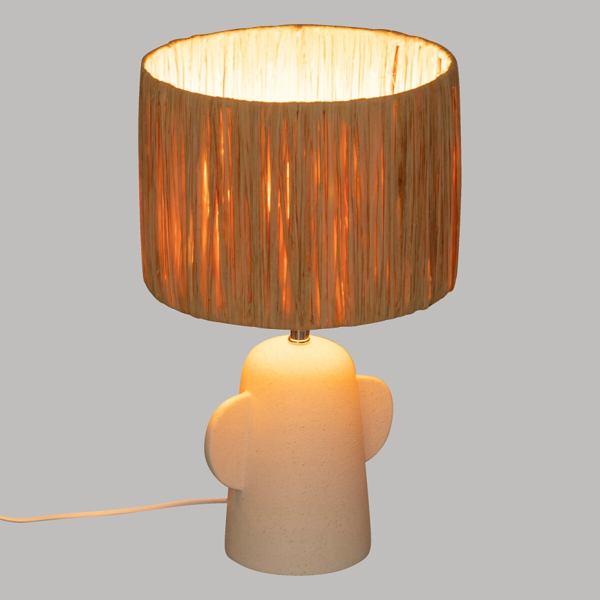 Atmosphera - Lámpara de mesa RAIA 1xE27/40W/230V rafia