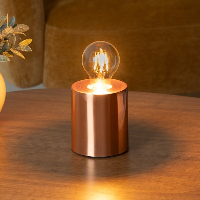 Atmosphera - Lámpara de mesa SABA 1xE27/40W/230V cobre