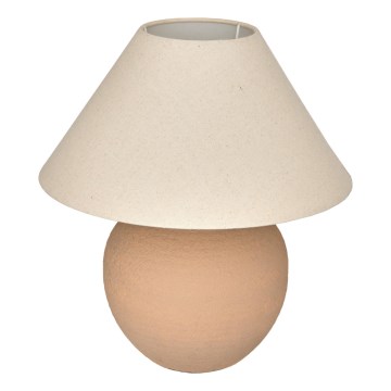 Atmosphera - Lámpara de mesa SEIYA 1xE27/60W/230V marrón/beige