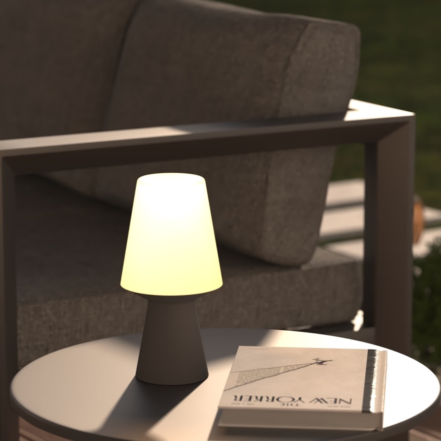 Atmosphera - LED Lámpara de mesa táctil de exterior regulable WIZA LED/5V 2400 mAh 23 cm IP44