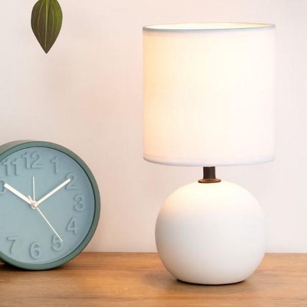 Atmosphera - Lámpara de mesa TIMÉO 1xE14/60W/230V blanco mate