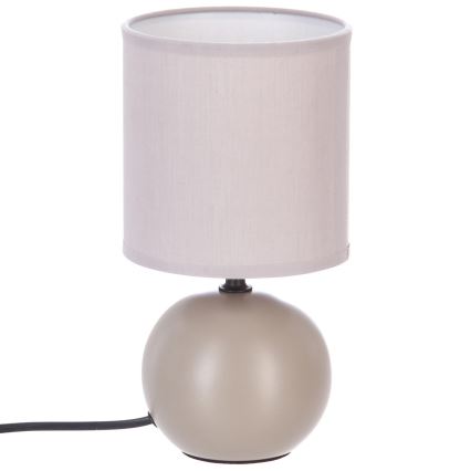 Atmosphera - Lámpara de mesa TIMÉO 1xE14/60W/230V taupe/color crema