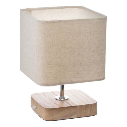 Atmosphera - Lámpara de mesa TOXEY 1xE14/25W/230V pino/beige