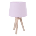 Atmosphera - Lámpara de mesa TRIPOD 1xE14/40W/230V pino/rosa