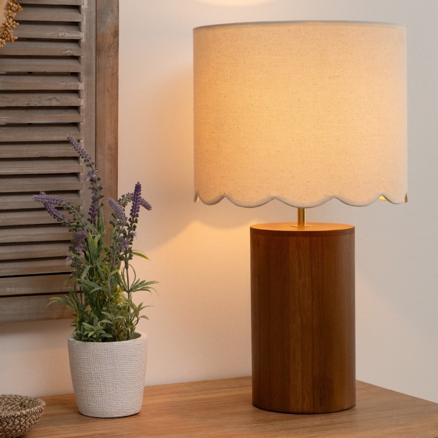 Atmosphera - Lámpara de mesa VANIA 1xE27/40W/230V pino