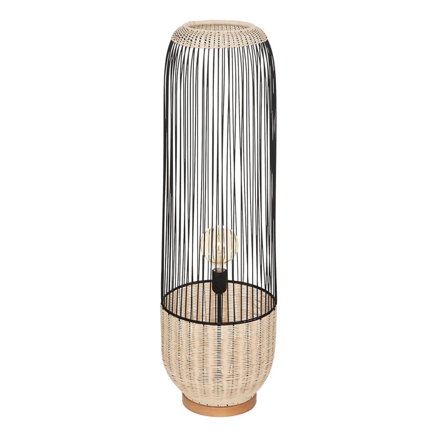 Atmosphera - Lámpara de pie ANEA 1xE27/40W/230V ratán/haya
