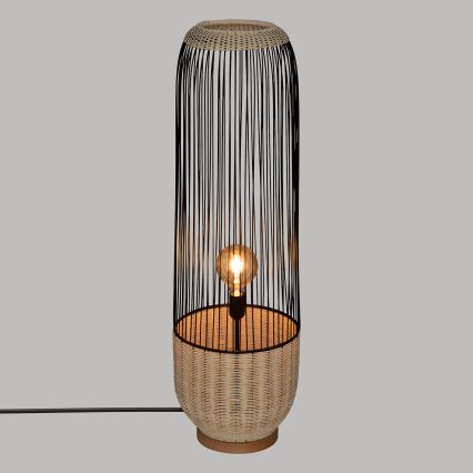 Atmosphera - Lámpara de pie ANEA 1xE27/40W/230V ratán/haya