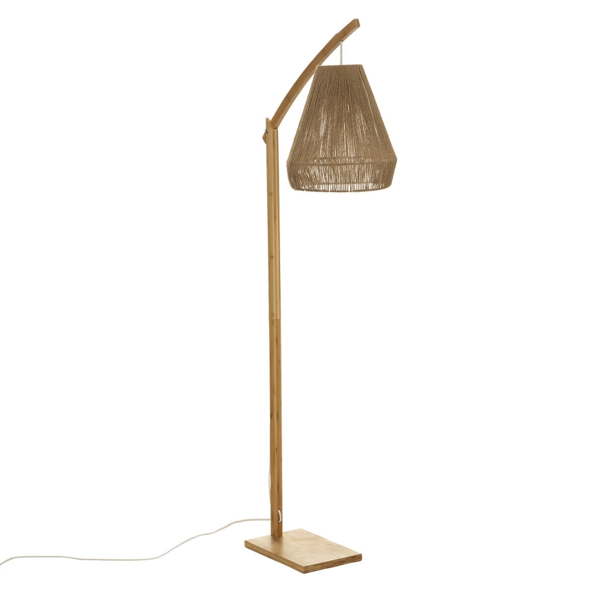 Atmosphera - Lámpara de pie PALM 1xE27/60W/230V bambú/cáñamo