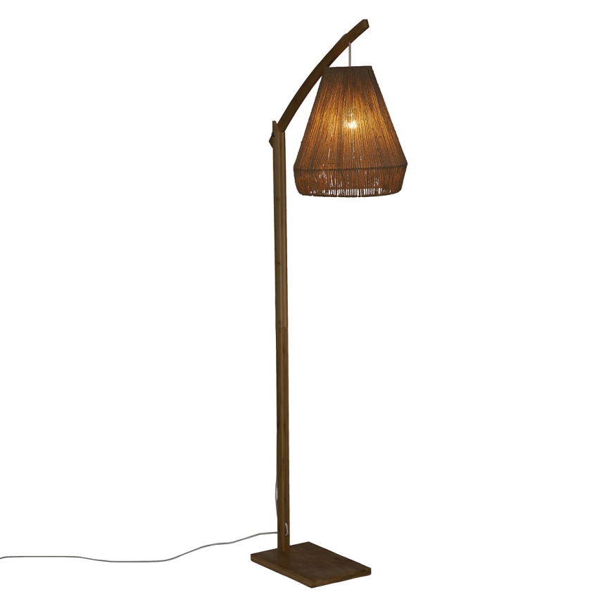 Atmosphera - Lámpara de pie PALM 1xE27/60W/230V bambú/cáñamo