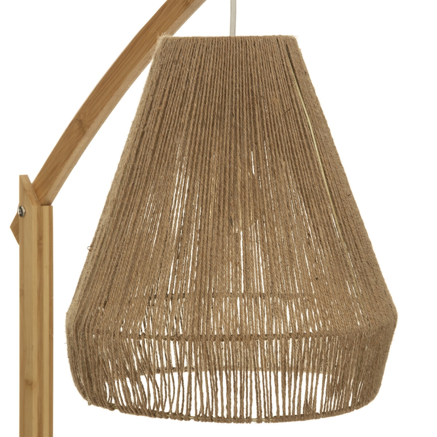 Atmosphera - Lámpara de pie PALM 1xE27/60W/230V bambú/cáñamo