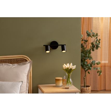 Atmosphera - Lámpara de superficie VICO 2xGU10/25W/230V negra