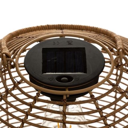 Atmosphera - Lámpara solar LED CUBA LED/1,2V 800 mAh IP44 ratán