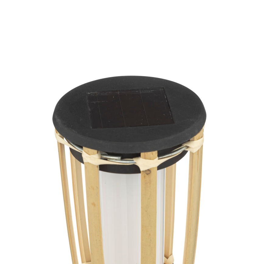Atmosphera - Lámpara solar LED MACEO LED/1,2V 300 mAh IP44 bambú