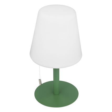 Atmosphera - Lámpara de mesa exterior LED RGBW recargable ZACK LED/3,7V 1200 mAh IP44 verde