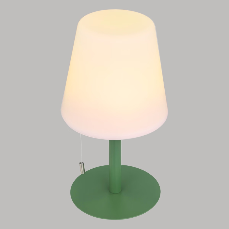 Atmosphera - Lámpara de mesa exterior LED RGBW recargable ZACK LED/3,7V 1200 mAh IP44 verde