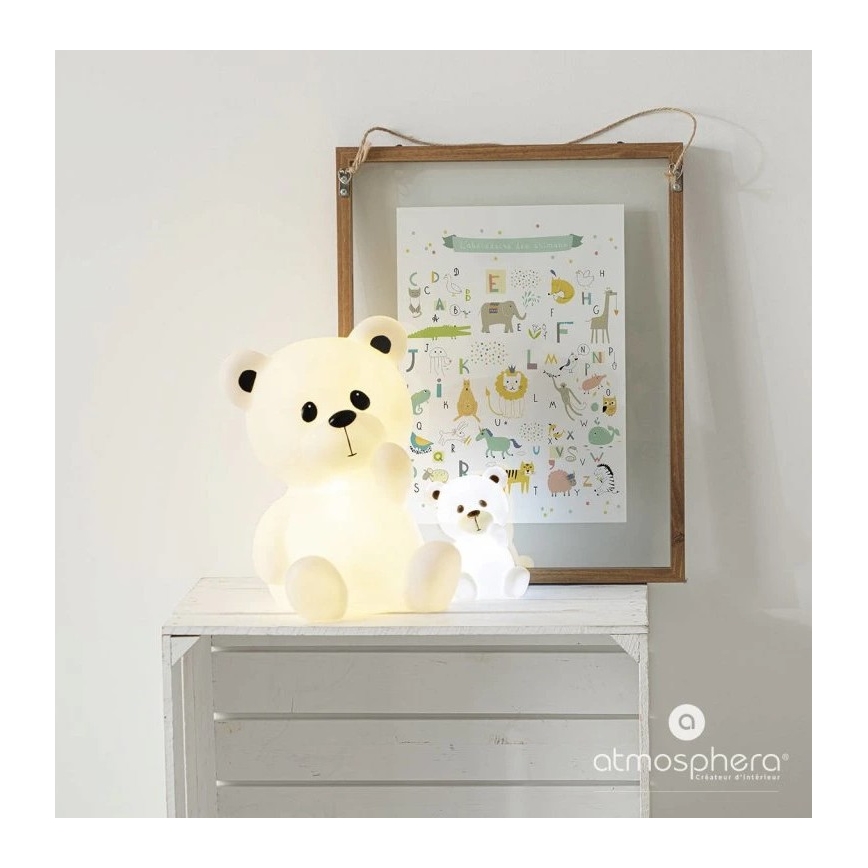 Atmosphera - Luz nocturna infantil LED TEDDY LED/3xAA blanca