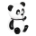 Atmosphera - Luz nocturna infantil PANDA LED/3xLR44
