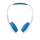 Auriculares con cable azul/blanco