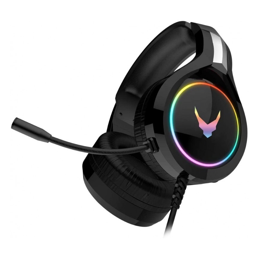 Auriculares con micrófono VARR GAMING RGB USB negro