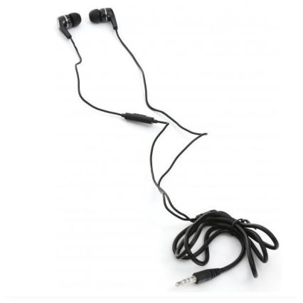Auriculares FIESTA MIC MINI JACK 3,5mm negro