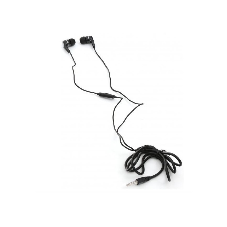 Auriculares FIESTA MIC MINI JACK 3,5mm negro