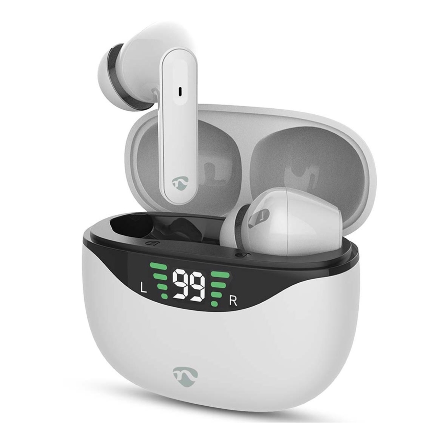 Auriculares inalámbricos con ANC 320 mAh + 2x 40 mAh blanco