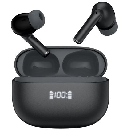 Auriculares inalámbricos con ANC+ENC 300mAh negro