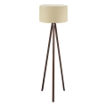 AYD 1xE27/40W/230V lámpara de pie beige/marrón