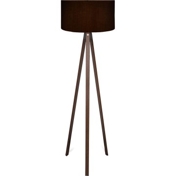 AYD Lámpara de pie 1xE27/40W/230V Negra/Marrón