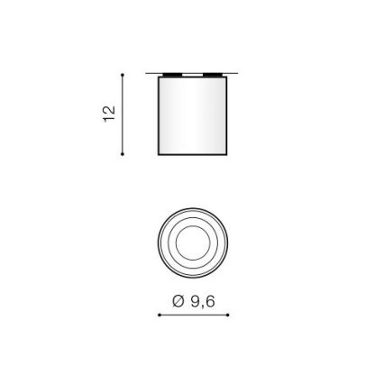 Azzardo AZ0857 - Plafón BROSS 1xGU10/50W/230V
